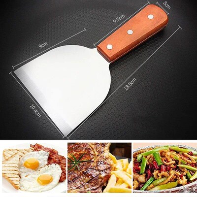 Stainless Steel Metal Spatula Turner Flat Burger Pancake Piz