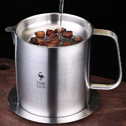 Oil Bottle Container Oil Strainer Pot Oil Bottle Stainless