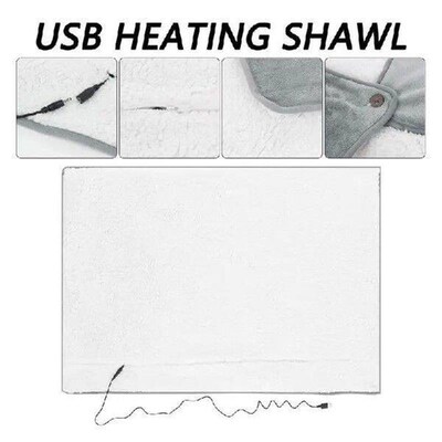 USB Electric Blanket Heated Shawl Throws Machine Washable