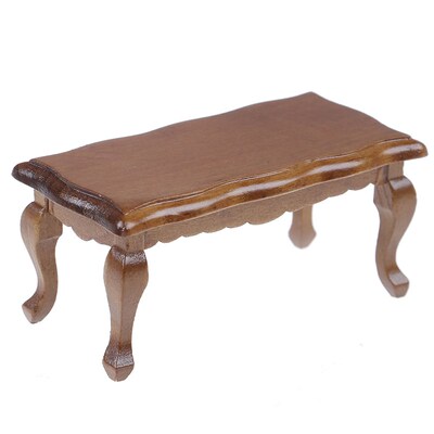 Wood Simulation Teatable Coffee Table Living Room Toy Doll