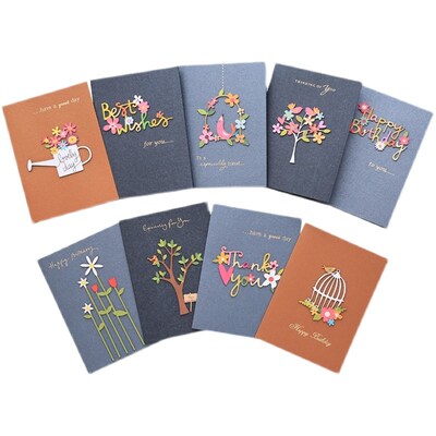 Classical 3D Greeting Card Ins Blessing Thanks Card Envelope