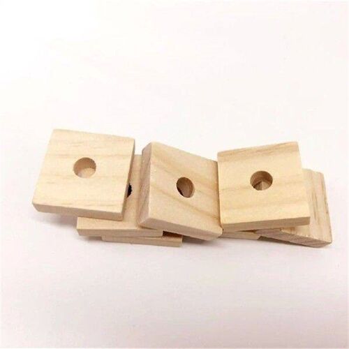 100Pcs Bird Chewing Bs Wood Cubes Bird Cage Toy Cage
