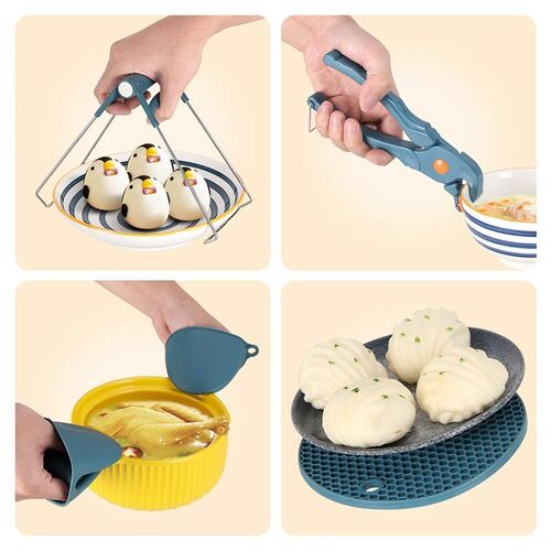 Antiscald BowlPlate Clip Stainless Steel Heat Insulation Kit
