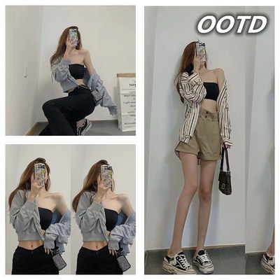 M-XL Strapless Bras Womens Tube Top Bra Female Sexy Crop To