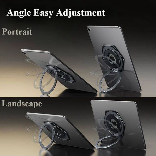Oatsbasf Magnetic Tablet Holder with 360 Rotatable Ring St