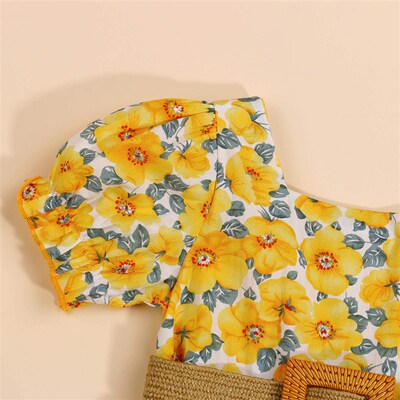 1-6Y Summer Toddler Girl Clothes Set Baby Beach Dresses Casu