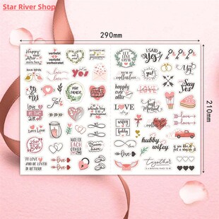 German wedding stickers Blessing Invitation sticker pack