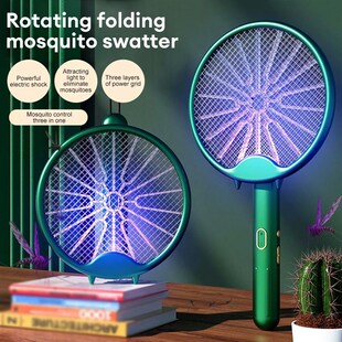3000V Electric Mosquito Racket Mosquito Killer Lamp USB Rech
