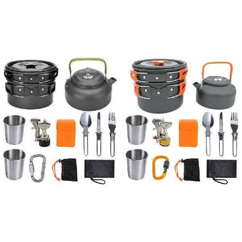 Camping Cookware Kit Outdoor Aluminum Cooking Set Water