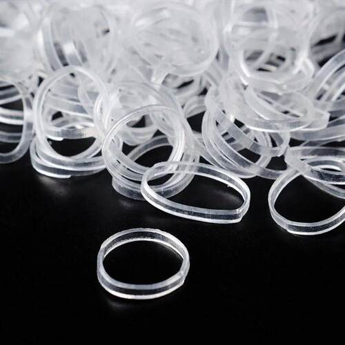 Clear tail Ropes Rubber Bands Holder Elastic for Women Girls
