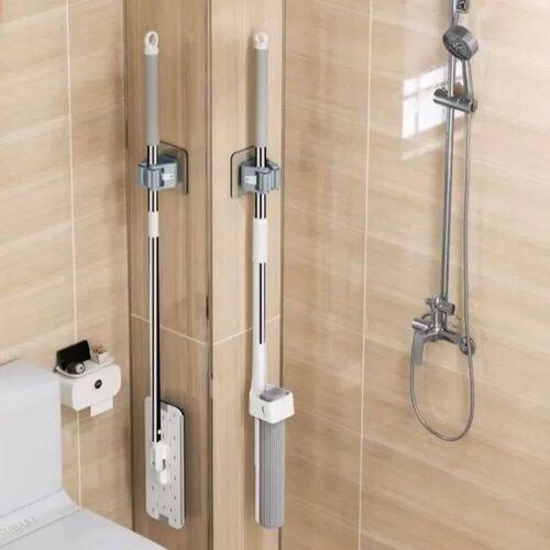 Self-adhesive Mop Holder Broom Stand Wall Mounted Mop Suppor