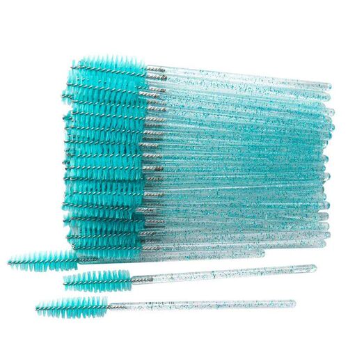 50 Pcs Disposable Crystal Eyelash brush Mascara Wands Applic