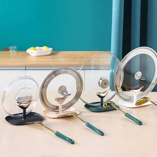 Pan Lid Holder Supports Spoons Pot ver Rests Spatula Stand F