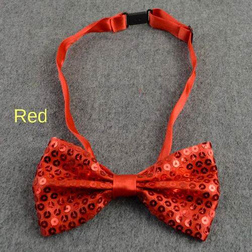Sequin Solid Color Bow Decoration Childrens Stage Performan