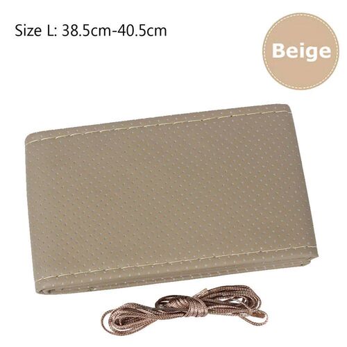 With Needles Thread Car Steering Wheel ver DIY Leather Decor