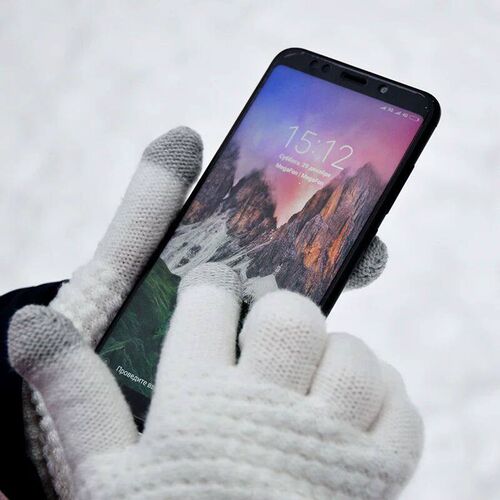 Winter Touch Screen Gloves Men Women Warm Sretch Knit Full F