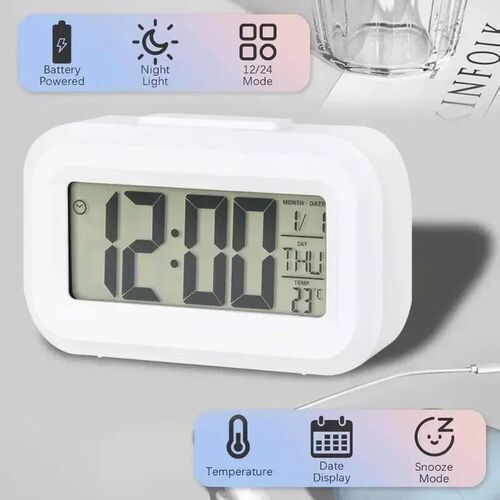 Led Digital Alarm Clock Backlight Data Times Calendar Deskto