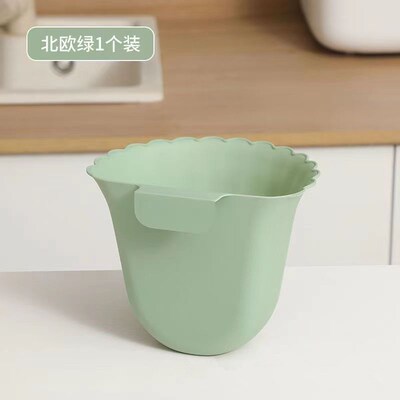 Creative Wallmounted Flower Trash Bin Hanging Kitchen Cabine