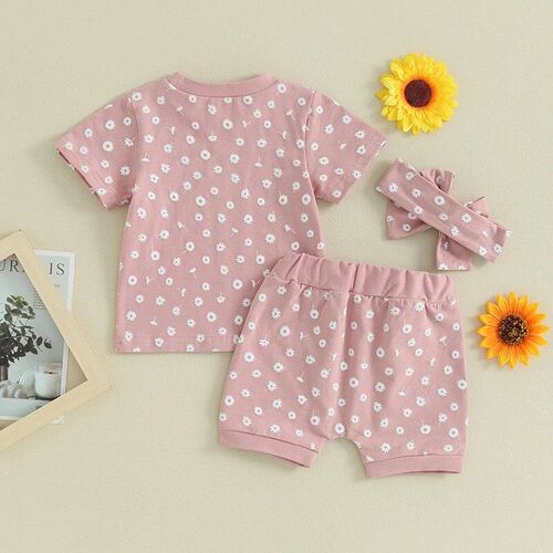 2023-12-14 Lioraitiin Toddler Baby Girls Clothes Sets Floral