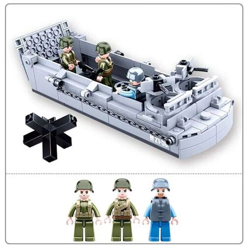 Sluban WW2 US Military Higgins Landing Craft Army Ship Warsh