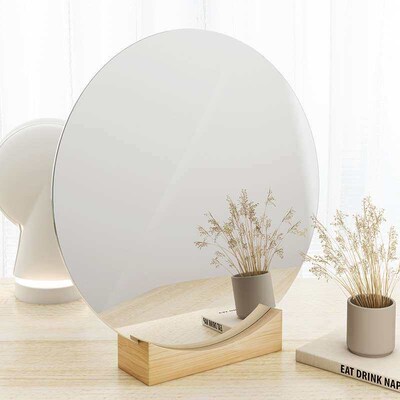 Desktop Makeup Mirror Hanging Dressing Table Round Square Mi