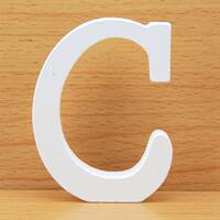 8 CM Letras Decorativas Grandes White Wooden Letters Home De thumbnail 3