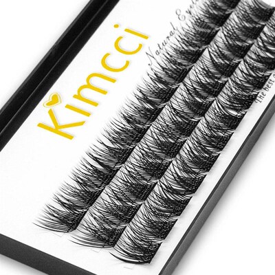 Kimcci 36 Bundles Mink Eyelash Extension Segmented False Bun