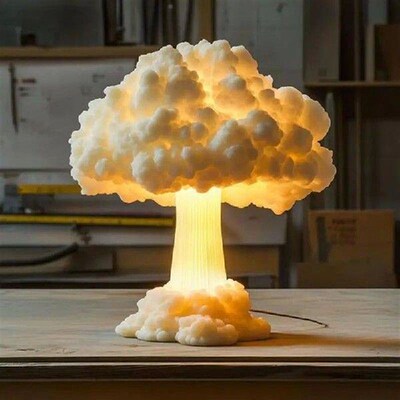 Mushroom Night Light Bedside Nightlight 3D Printed
