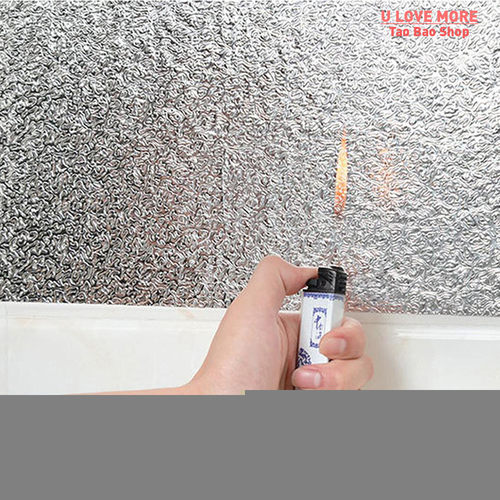 Oil-proof Waterproof Kitchen Stickers Self Adhesive Fireproo