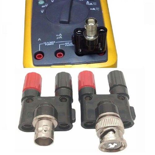 Bananas Female Socket Adapter BNC Male Terminal Banana