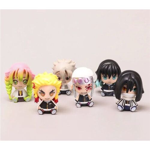 6pcs/set Demon Slayer Tomioka Giyuu Kanroji Mitsuri Iguro Ob