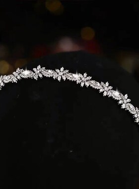 Simple Crystal Wedding Tiaras Barrettes Headbands Evening Ha