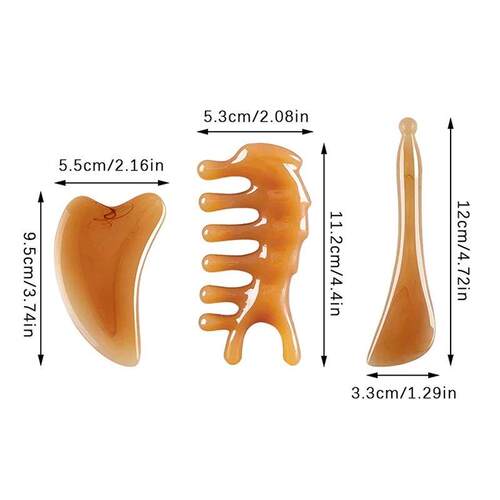 Skin Scraping Resin Guasha Massage Board Face Eye SPA Massag