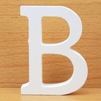 8 CM Letras Decorativas Grandes White Wooden Letters Home De thumbnail 2