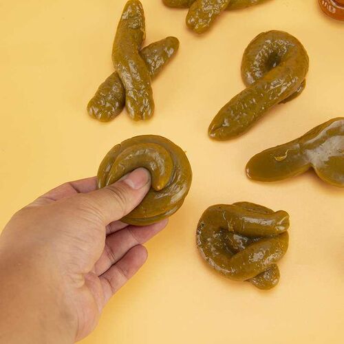 Poopy toy simulation poopy soft glue stress relief poopy pin