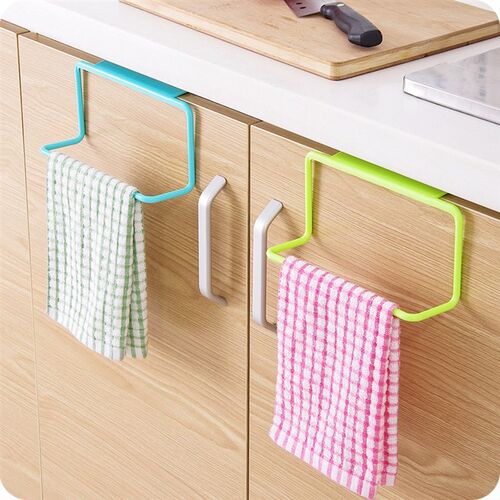 Towel Rack Hanging Holder Organizer Bathroom Kitchen Cabinet