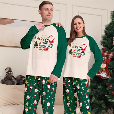 Christmas pajamas family set Xmas Men women kid baby pyjamas