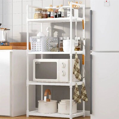 Floor-Standing Microwave Storage Racks Multi Scene Bathroom