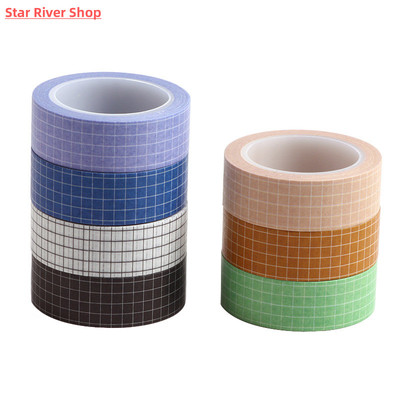 15mm*10m Simple Basic Solid Color Grid Washi Tape DIY Scrapb