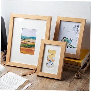 Wooden photo hanging wall  picture frame tabletop decoratio1