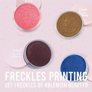 Freckled Stamp Kit Lifelike Freckle Pen Pink Makeup Ink Pad