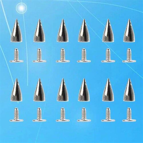 20 Pcs Rivet Nail Fastener Cone Spikes Metal Alloy DIY