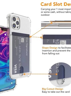 适用于苹果iPhone15 14 13 12 11 pro max case dual card cover