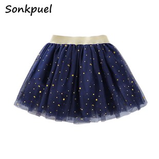 Summer Girls Tutu Skirts Kids Elastic Waist Pettiskirt Girl