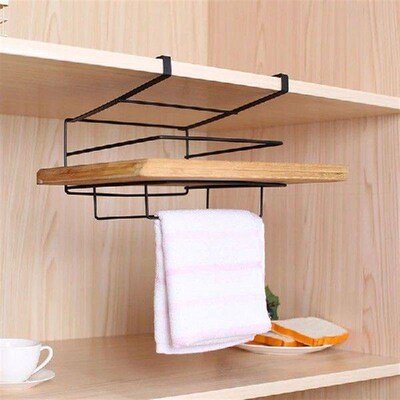 1pcs Wall Mounted Bracket Non Perforated Kitchen Cabinet