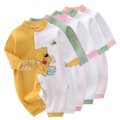 2023 Baby Onesie Autumn Winter Long Sleeve Combed Cotton Car