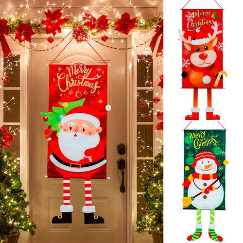Merry Christmas Door Banner Hanging Ornament Christmas Decor
