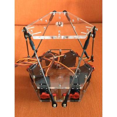 微型六自由度平台/Stewart平台模型6Dof陀螺仪手柄控制支持定制