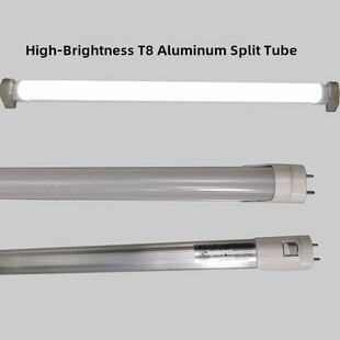 工程款LED T8荧光灯管灯罩替换日光管60cm90cm120cm超市工厂灯条