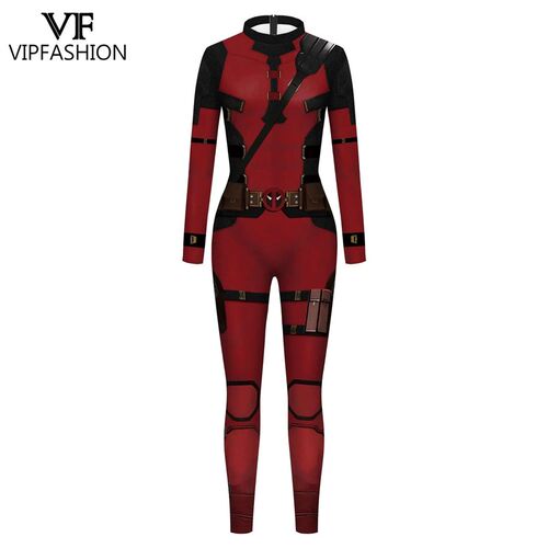VIP FASHION Deadpool Wolverine Costume Mother Kid Cosplay Bo